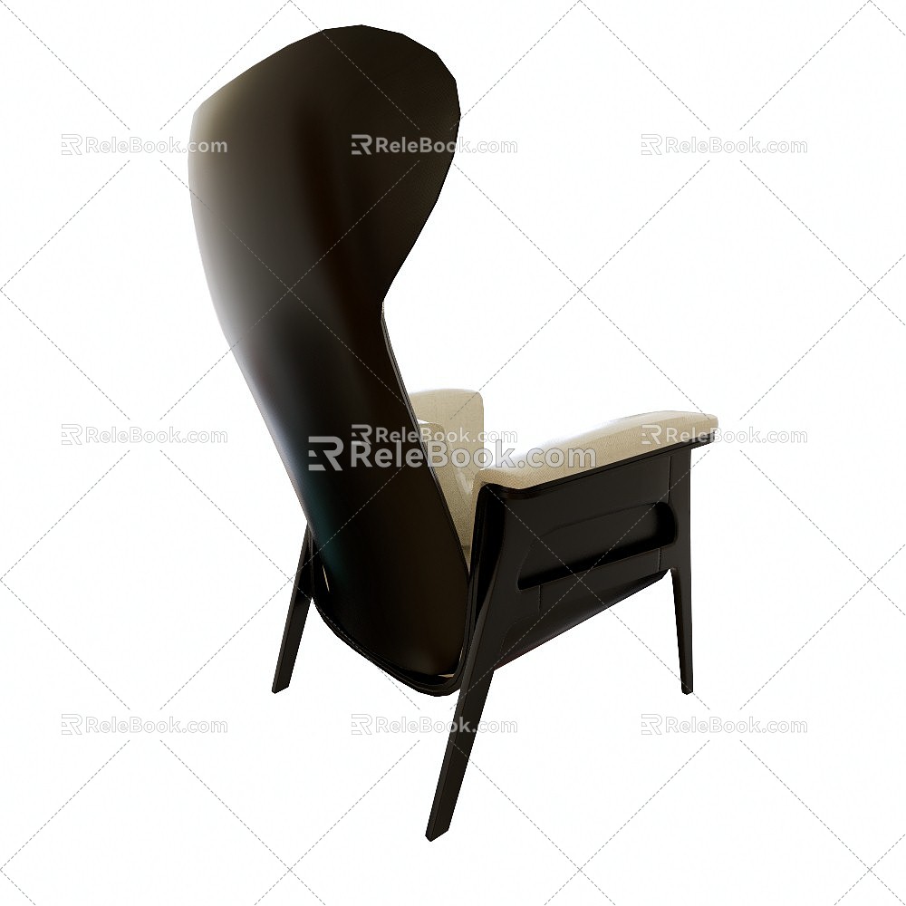 Modern Single Sofa Leather Single Chair model