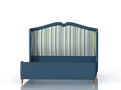 double bed, soft bed 3d model