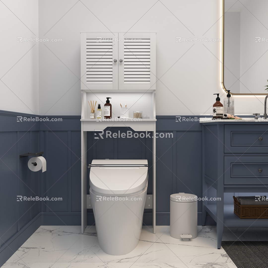 Modern toilet 3d model