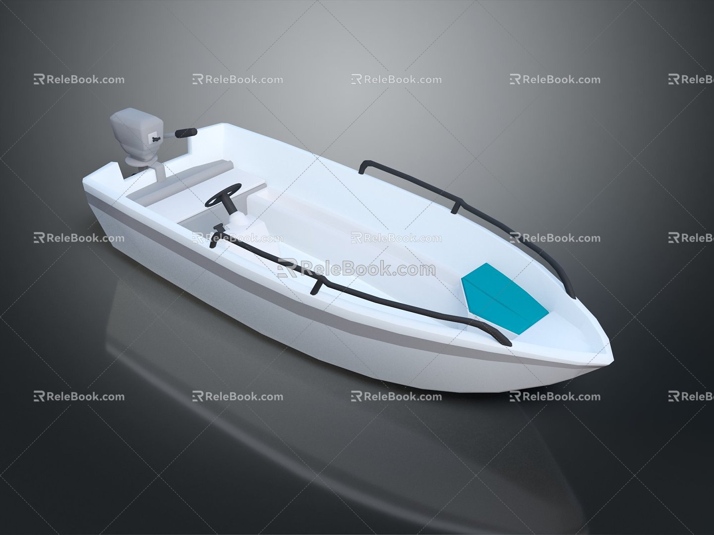 Modern Yacht Speedboat by Speedboat 3d model