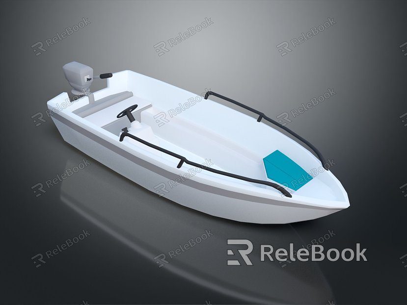 Modern Yacht Speedboat by Speedboat model