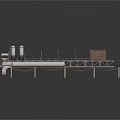 Industrial Port Loading Equipment With Long Platform Support Structures And Container Module