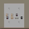 White Office File Cabinet with Multiple Doors Drawers and Open Compartments Storing Folders and Documents
