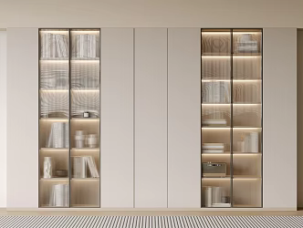 Bookcase Bookshelf Display Cabinet Book Ornaments Multifunctional Decorative Cabinet Combination Bookcase Open Bookcase 3d model