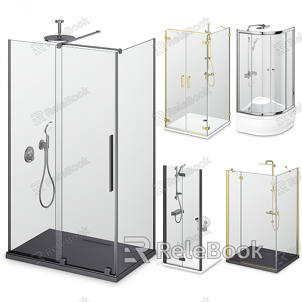 Glass shower room model