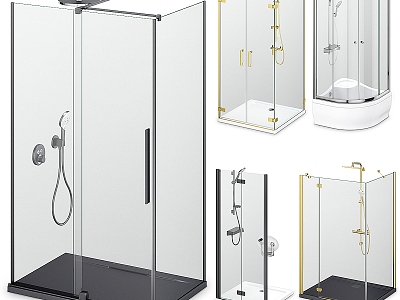 Glass shower room model