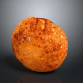 Organic Orange Spotted Round Plant Fruit With Rough Surface Texture And Natural Look