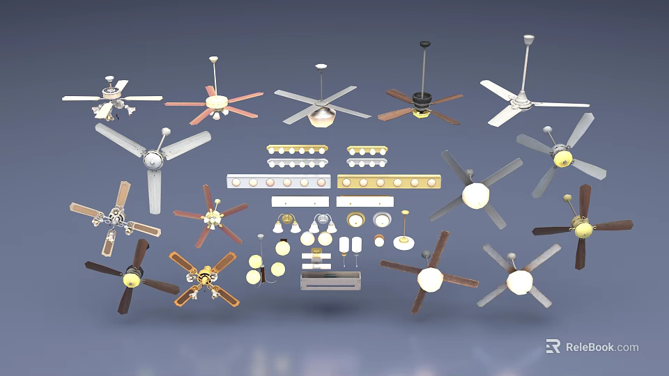 Various Modern Chandelier Designs With Different Styles And Decorative Elements For Home 3d model