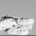 Snowy Mountain Natural Landscape With White Snow Covered Peaks And Rocky Outcrops