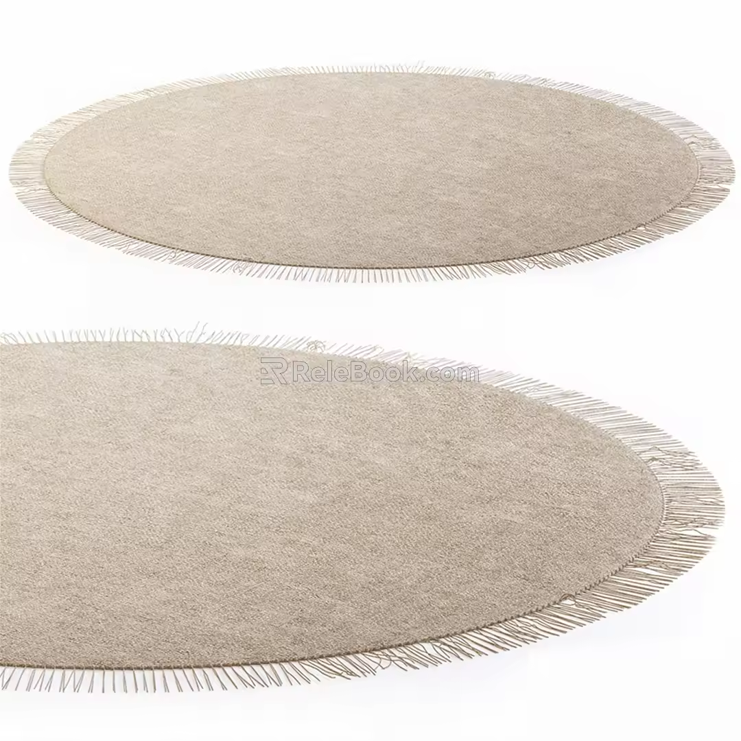 Modern Round Carpet 3d model