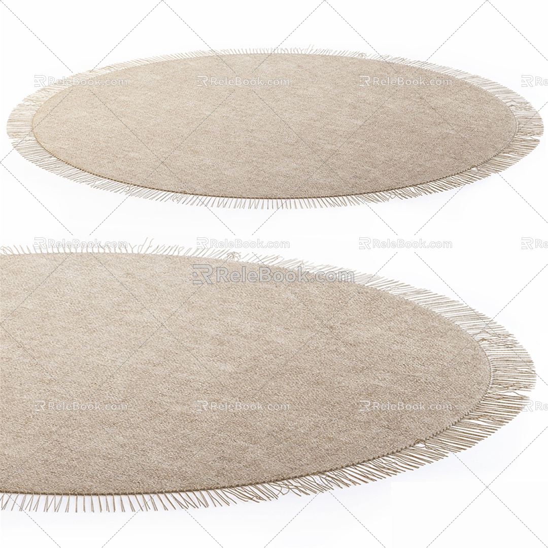 Modern Round Carpet Carpet 3d model