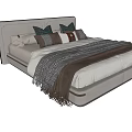Double bed 3d model