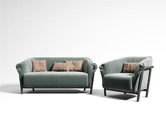 Modern combination sofa combination 3d model