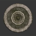 Rustic Outdoor Stone Garden Fountain With Multi tiered Design And Textured Circular Basin