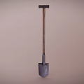 Durable Hardware Shovel With Wooden Handle And Metal Blade For Gardening And Construction