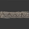 Modern Gray Stone Structure With Irregular Blocks Natural Texture 3D Rendered