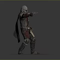 Modern Game Character Mandalorian Star Wars Character Star Wars Heroes Space Warrior 3d model