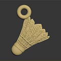 Golden Feather Shaped Fashion Accessory With Loop For Clothing Decoration