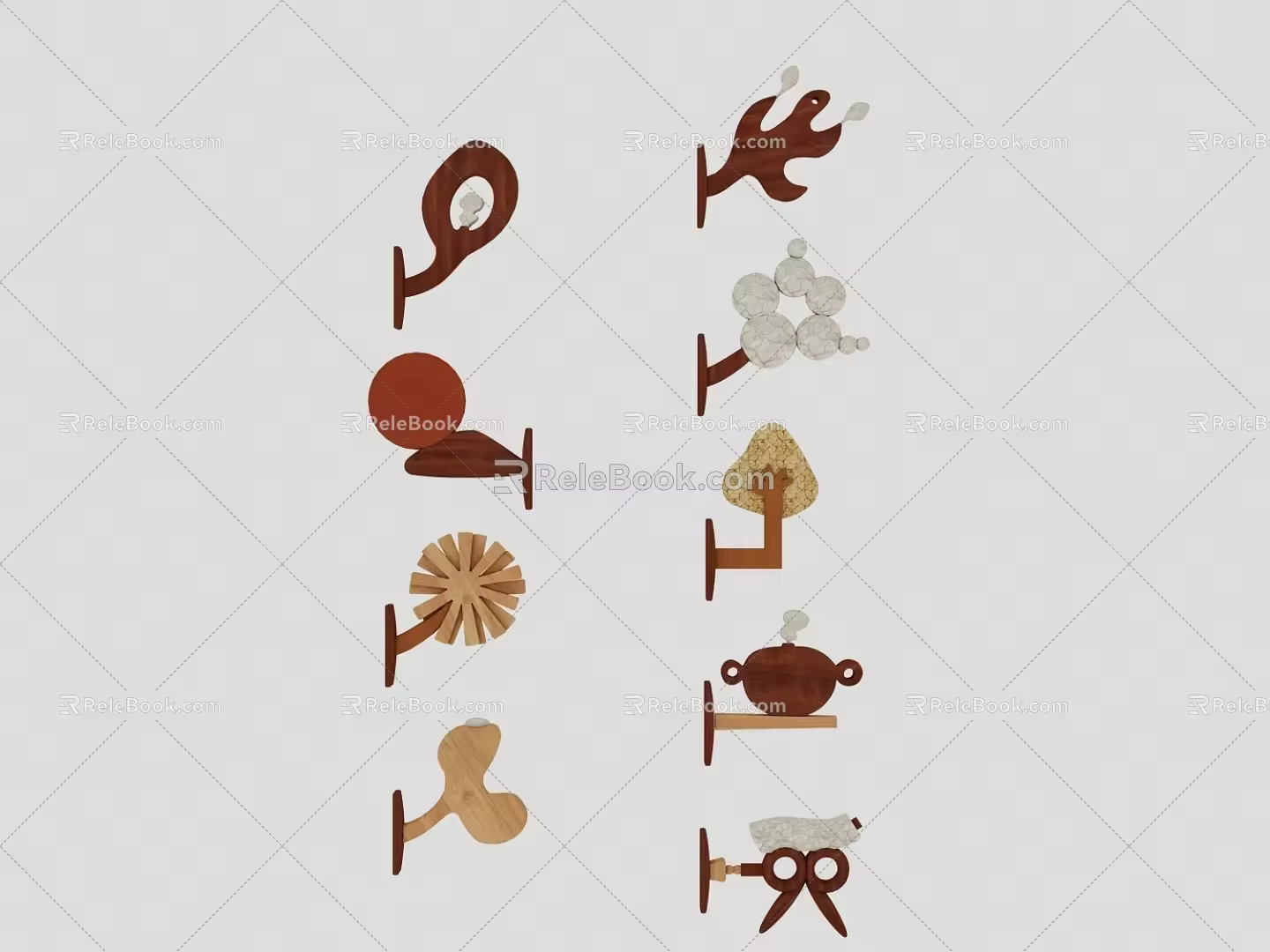 Modern Signs Guide Class Signs 3d model