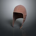 Stylish Brown Leather Winter Hat With Ear Flaps And Simple Design