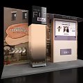 Commercial Digital Display Equipment With Interactive Wall Unit And Model Image Screen