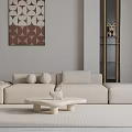 Modern three-seat sofa 3d model