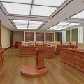 Modern Hearing Room 3d model