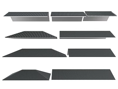 Different Roof Types Including Gable Flat Hip And Arched Designs For Homes 3d model