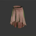High Waist Red Polka Dot Asymmetrical Hem Fashion Skirt For Women