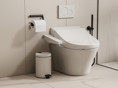 Smart toilet 3d model