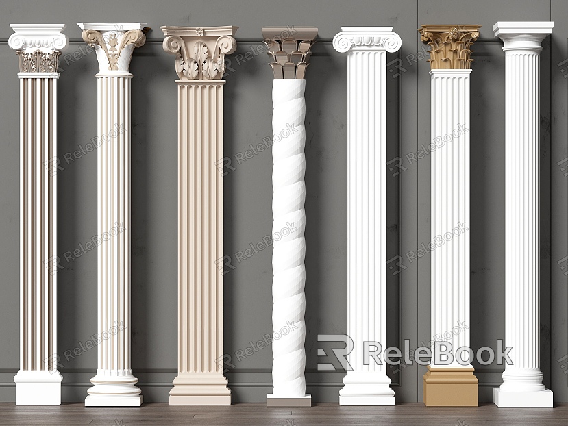 Gypsum Column Decorative Column model