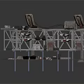 Industrial Mechanical Equipment With Metal Frame Structure And Multi Layer Shelving