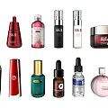 Assorted Perfume and Cosmetics Collection With Top Brands Skincare Bottles And Beauty Items