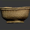 Handwoven Natural Storage Basket Square Shaped with Intricate Weave Pattern for Home Use