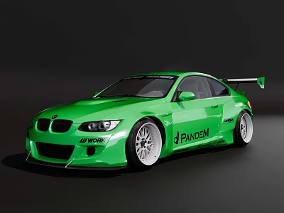 BMW M3 E92 modified car 3d model