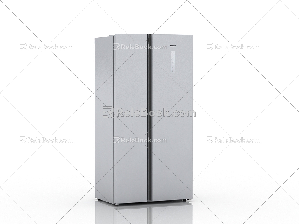 Modern refrigerator 3d model