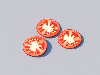 vegetable tomato fruit food 3d model