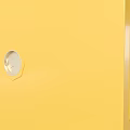 Yellow Blue Red Safety Storage Cabinets With Warning Labels And Flame Symbols