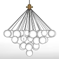 Modern Chandelier Spherical Chandelier Reading Chandelier Decorative Chandelier 3d model