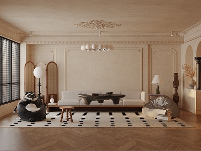 French Living Room model