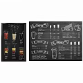 Commercial Chalkboard Menu Boards Displaying Drink Illustrations Prices And Coffee Juice Items