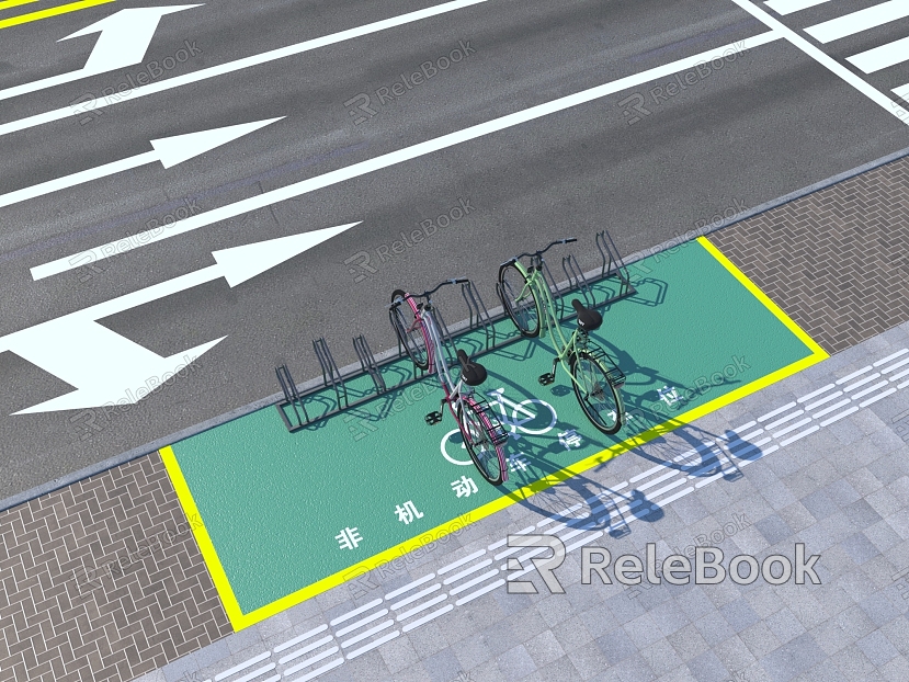 Non-motorized parking outdoor parking model