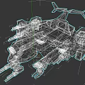 Fighter Jet 3D Model With Camouflage Paint and Intricate Design Elements