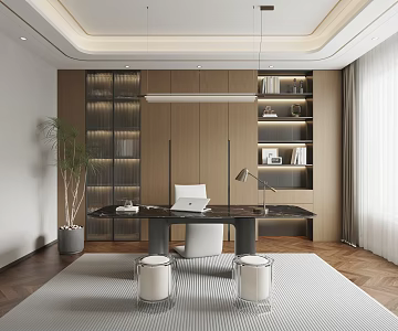 Modern study 3d model