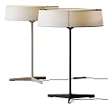 Modern Simple Design Table Lamps With Fabric Shade And Black Beige Base