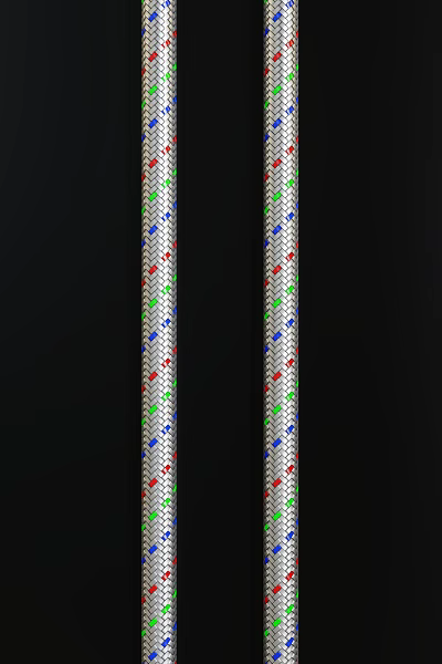 Metallic Pipes With Colorful Red Green Blue Square Patterns On Black Background 3d model