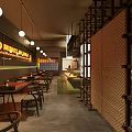 Modern Bar Interior Design With Wine Racks Counter Stools And Hanging Lights