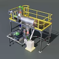 Industrial processing platform Flour processing platform 3d model