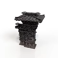 Traditional Chinese Architecture With Intricate Carvings And Classic Roof Design