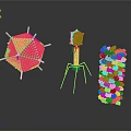 Three Colorful Decorative Household Items With Geometric Shapes And Reflective Surfaces